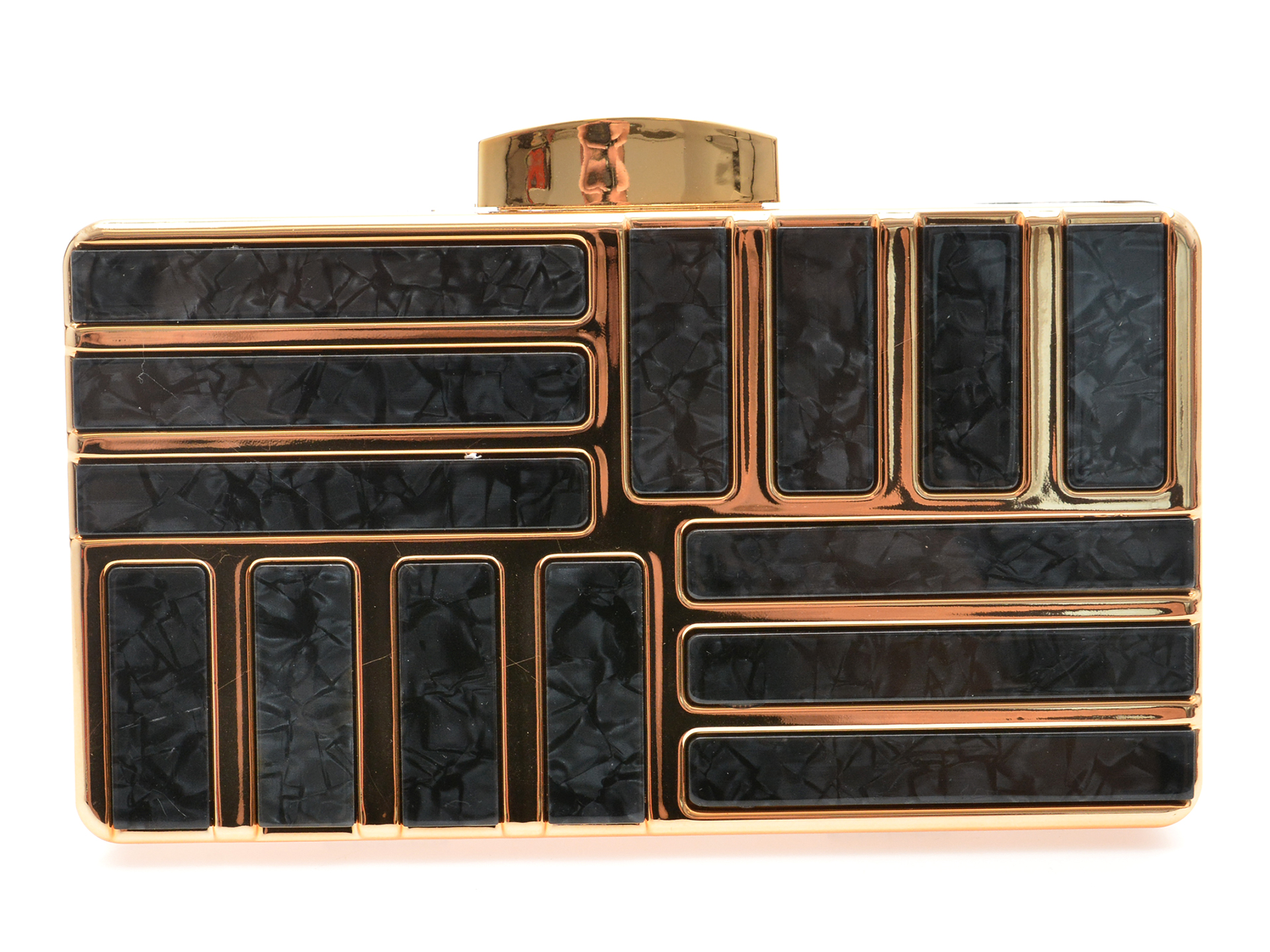 Geanta EPICA Neagra Metal - Design Premium