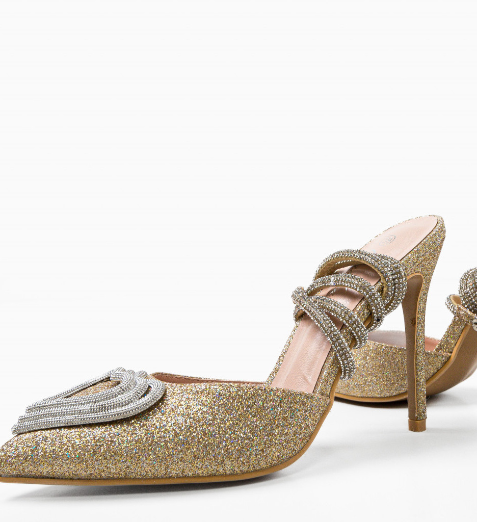 Pantofi Dama Jeuness Aurii - Eleganță și Stil - imagine 7