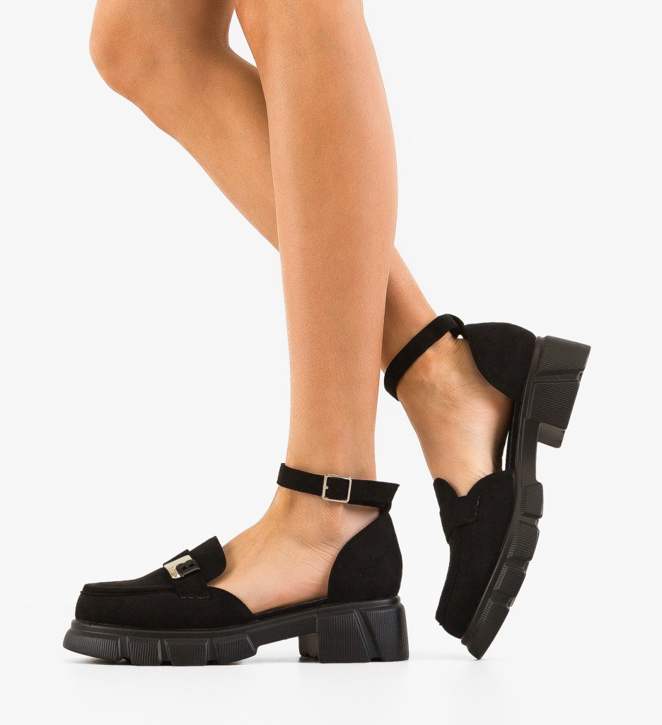 Pantofi Casual Dama Merfa Negri - Confort & Stil - imagine 3