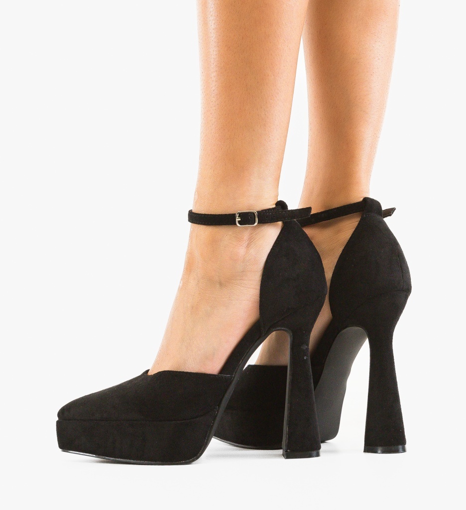 Gasder Pantofi Dama Negri cu Toc Stilat - imagine 3