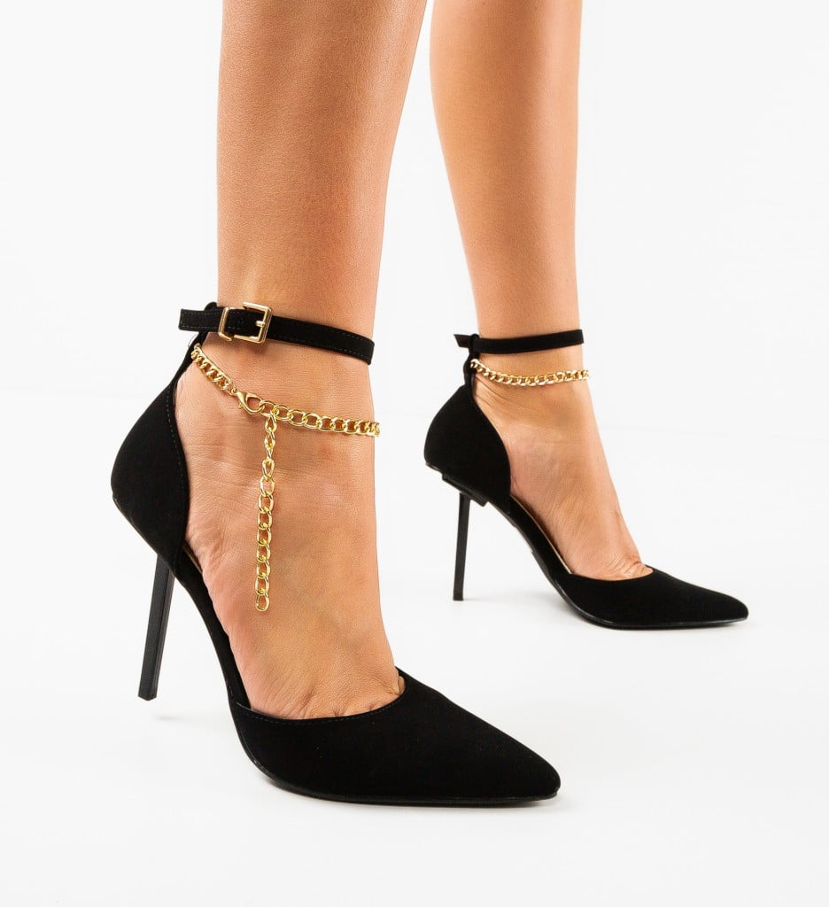 Pantofi cu toc Clayland Negri - Eleganță maximă - imagine 6
