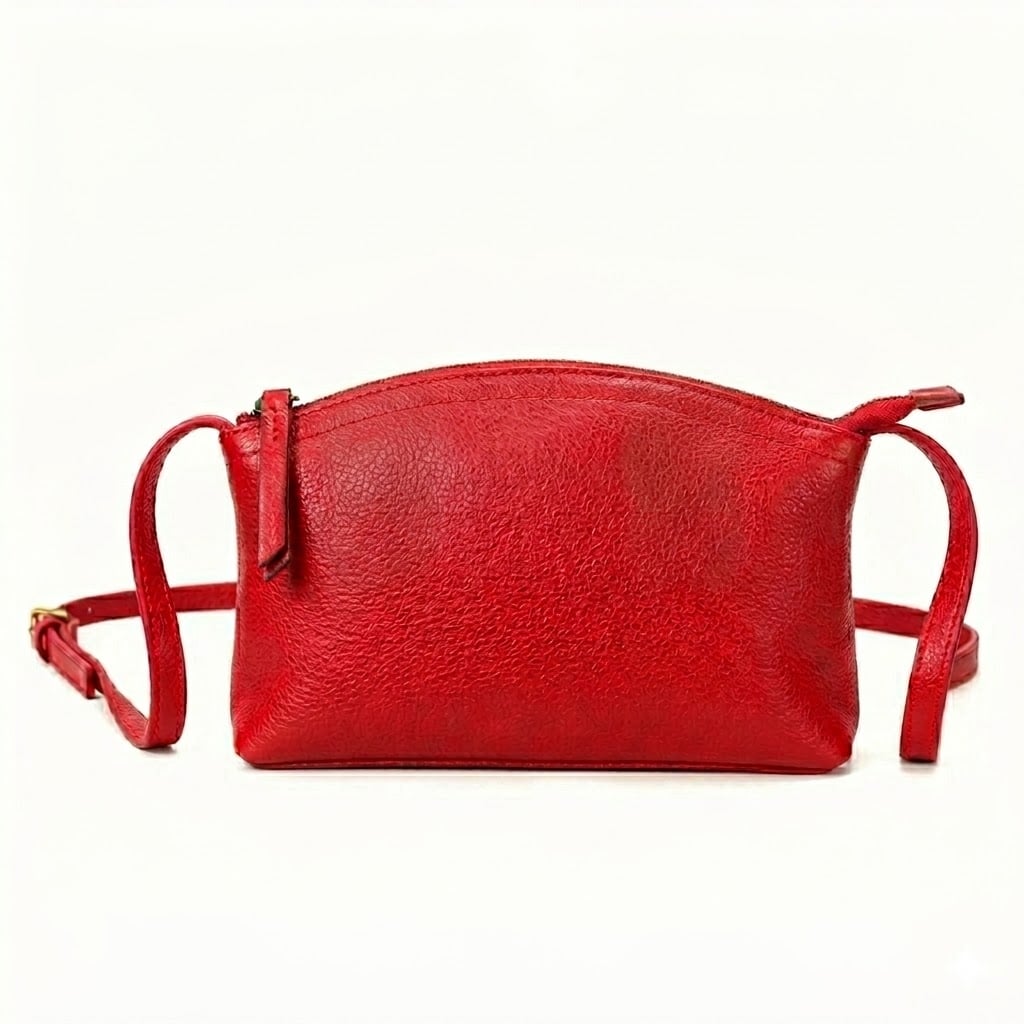 Geanta Dama Katy GT3843 Piele Naturala Rosu