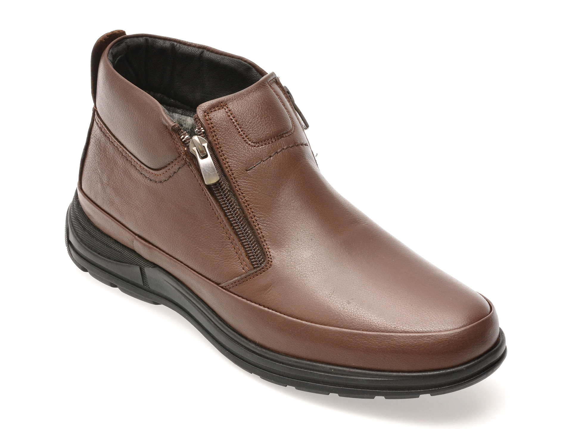 Ghete BITE THE BULLET din piele maro - SH2401