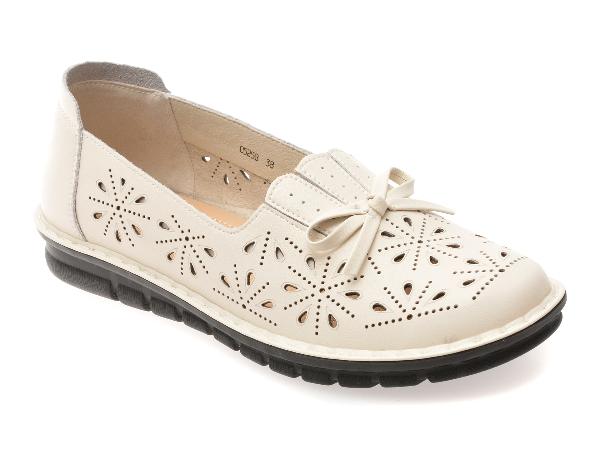 Pantofi Flavia Passini bej din piele naturală