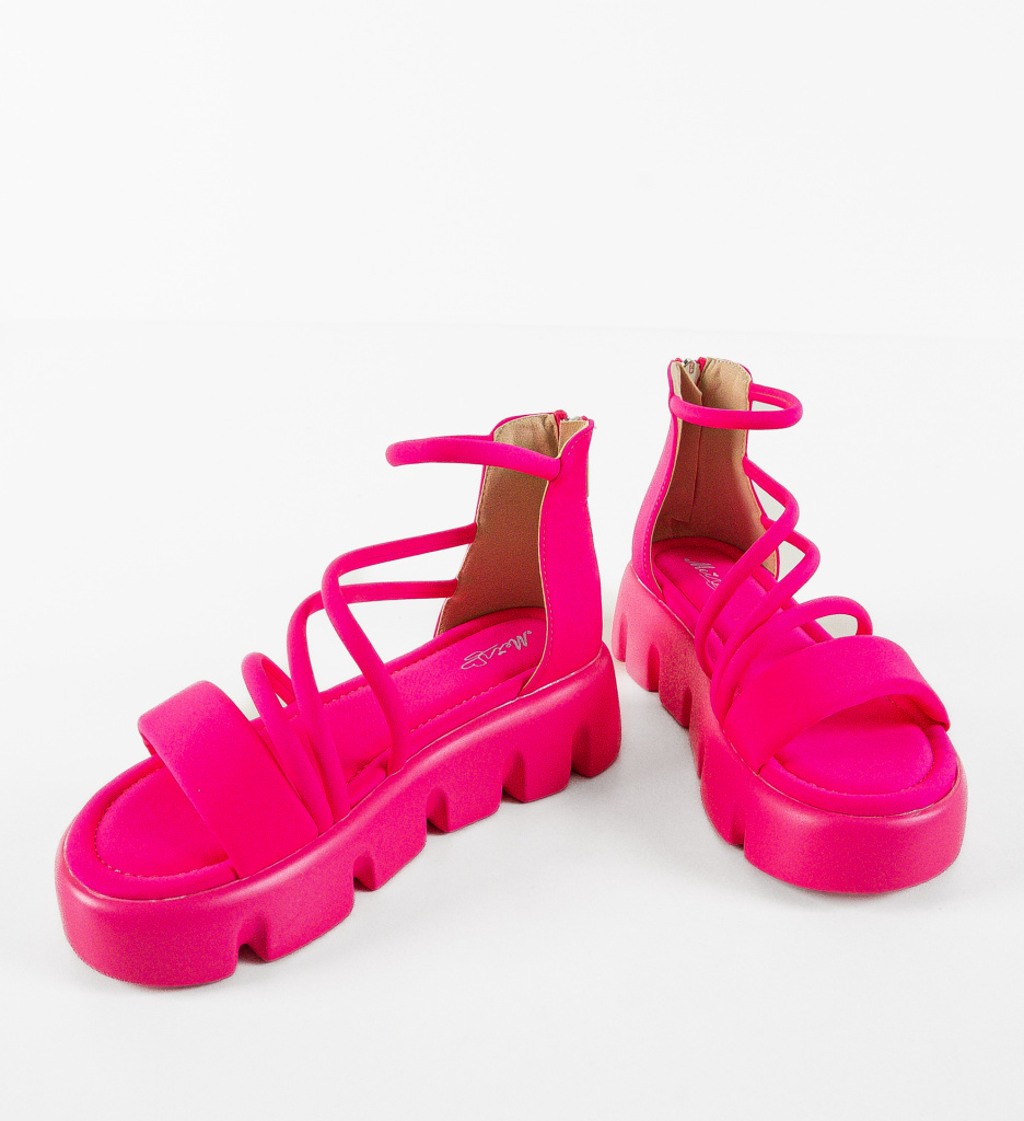 Sandale Dama Xlendi Fuchsia | Eleganță și Stil - imagine 7
