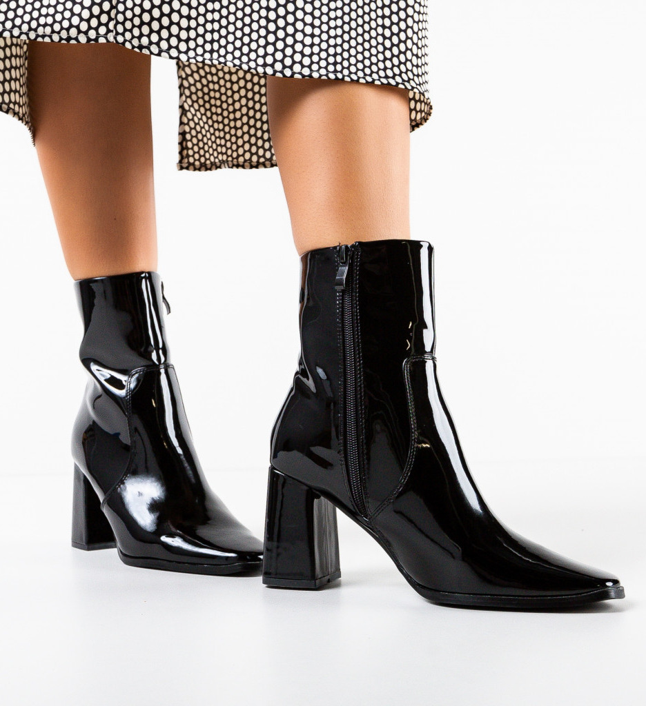 Botine Dama Rafino Negre - Eleganță și Confort - imagine 2