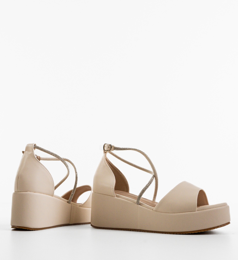 Sandale Dama Moremio Bej | Eleganță și Confort - imagine 7