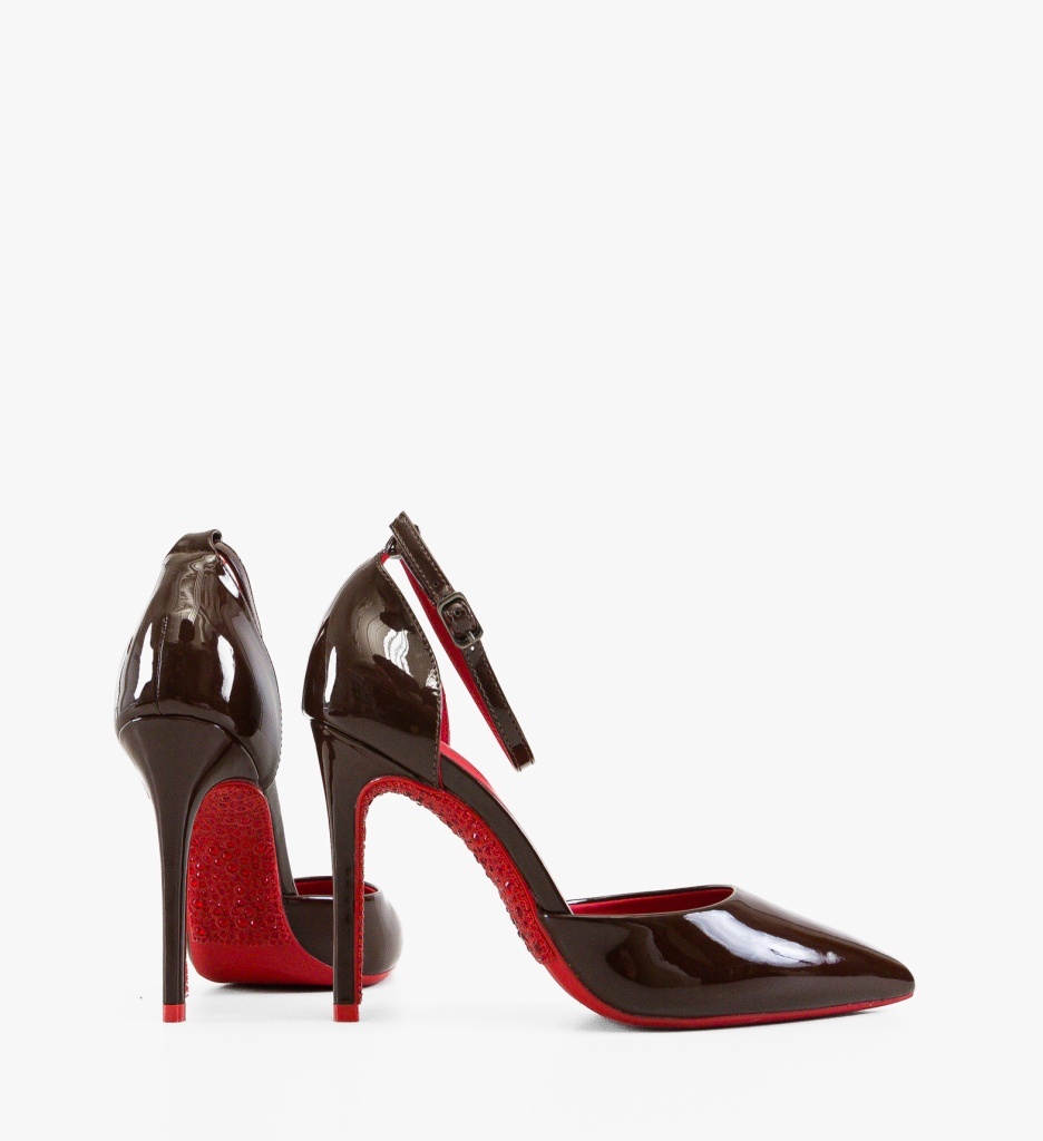 Pantofi dama Uxury Maro cu toc elegant - imagine 4