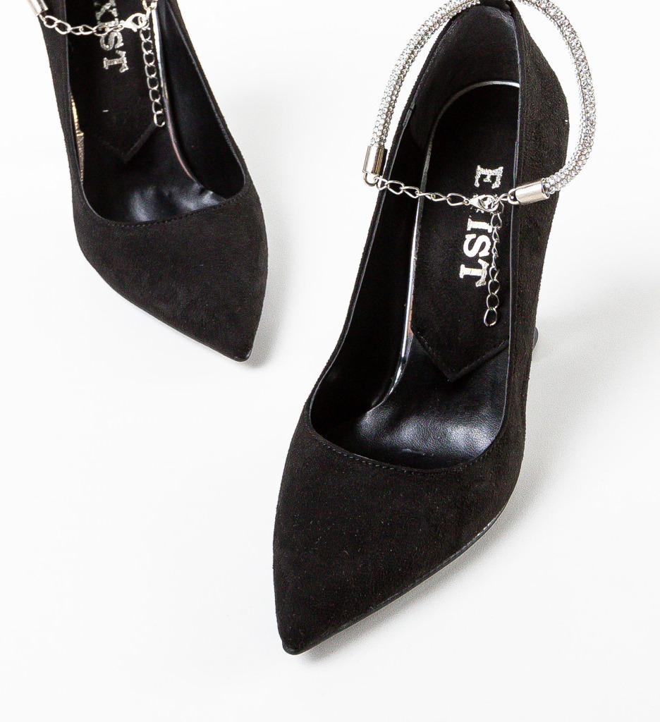 Pantofi Hervac Negri - Eleganță și Stil - imagine 5