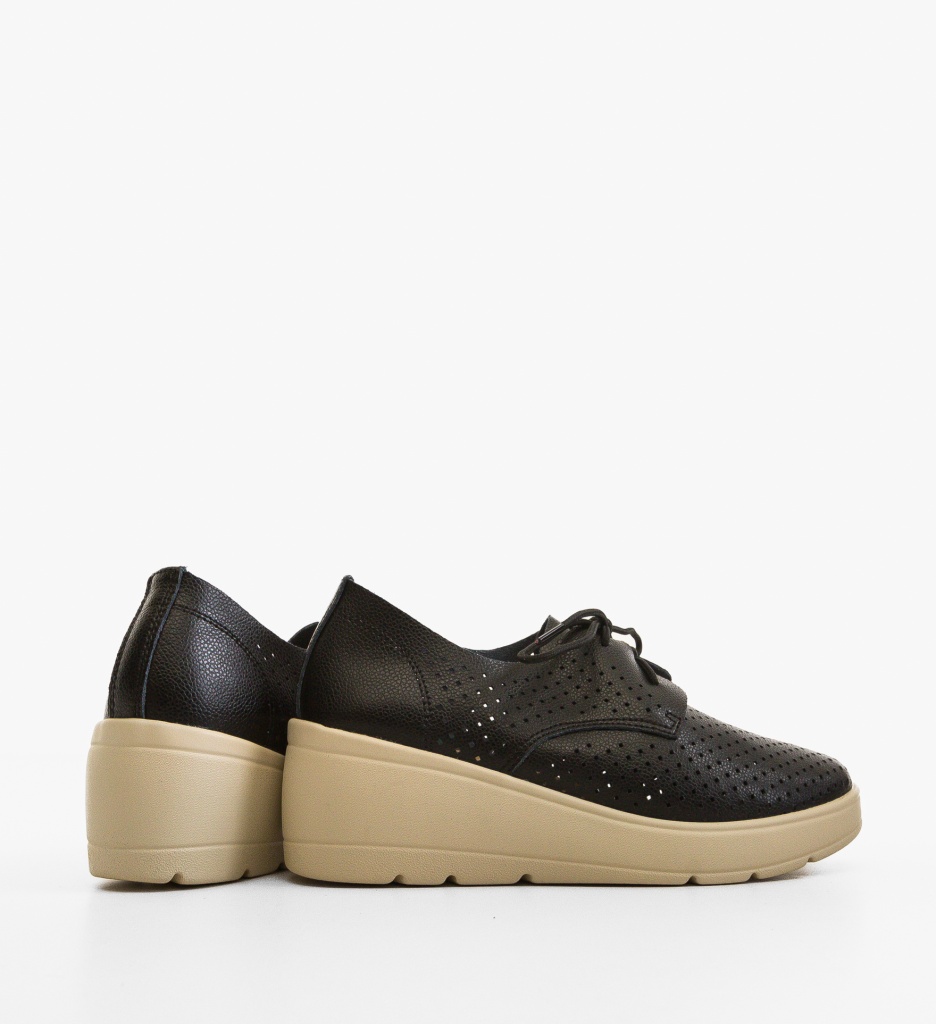 Platforme Dama Mersonk Negre | Confort & Stil - imagine 3