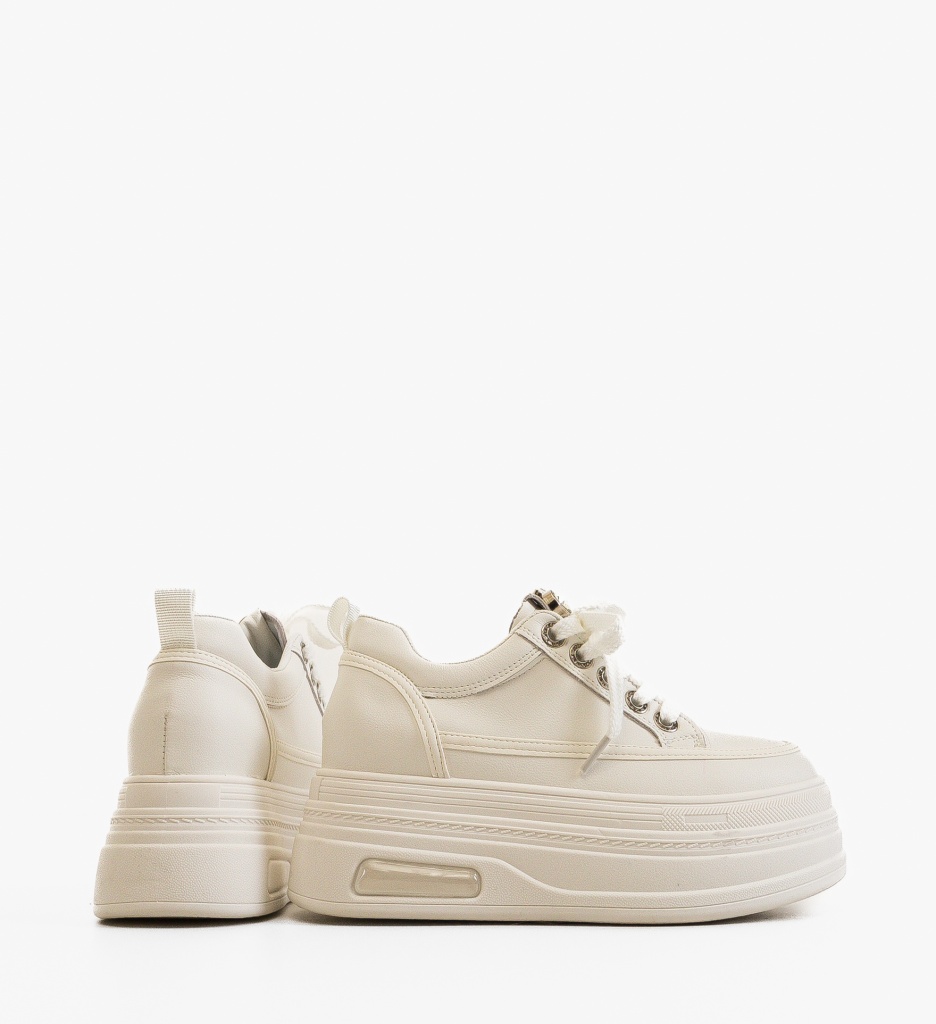 Sneakers Dama Sitre Albi - Confort și Stil - imagine 4