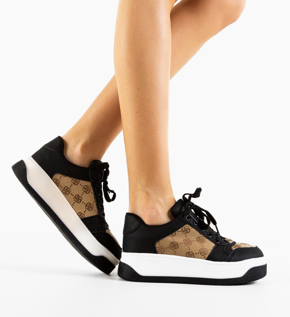 Sneakers Dama Guett Khaki 2 - Confort și Stil - imagine 2