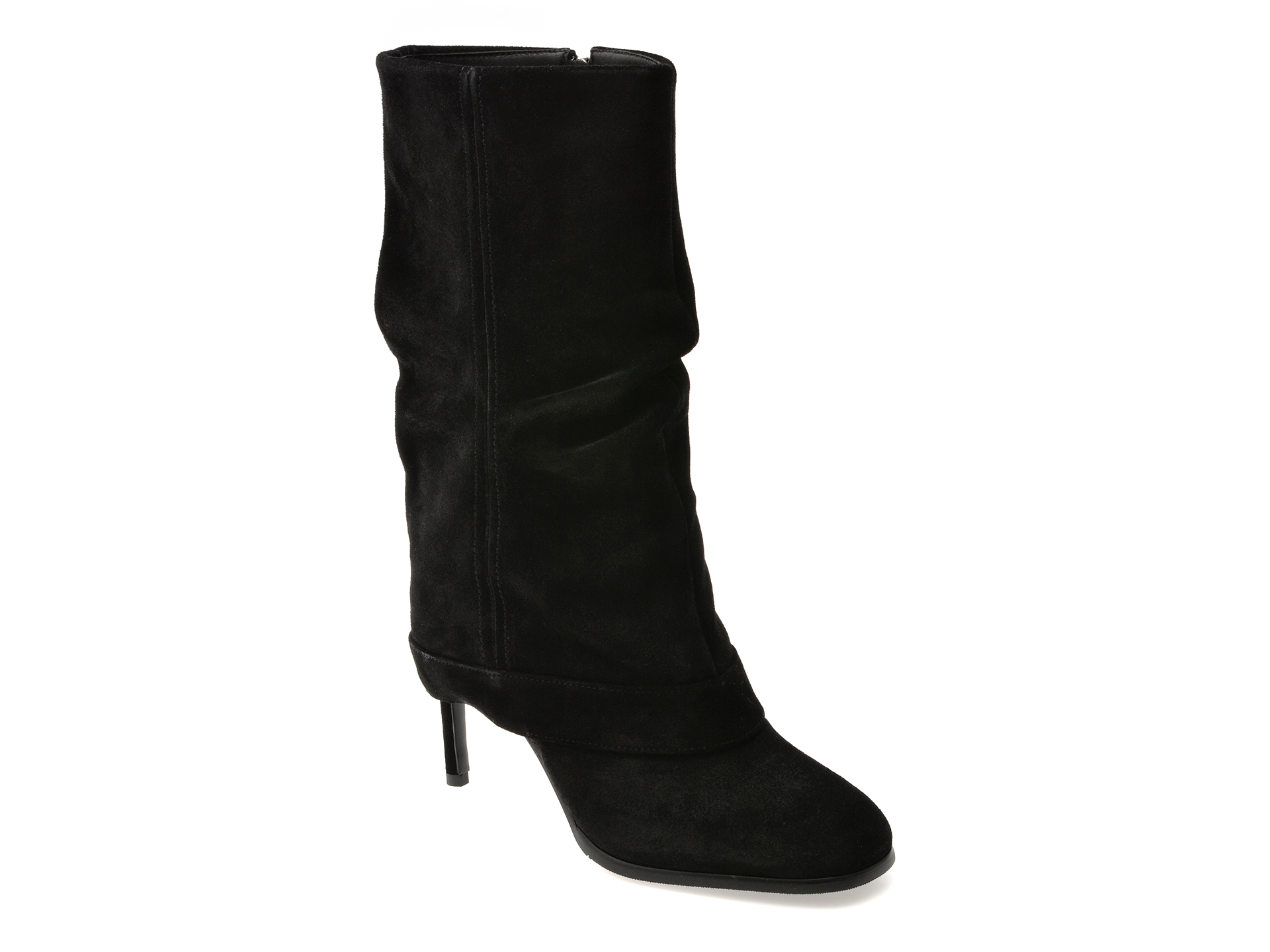 Cizme Dama Epica Negre | Piele Intoarsa