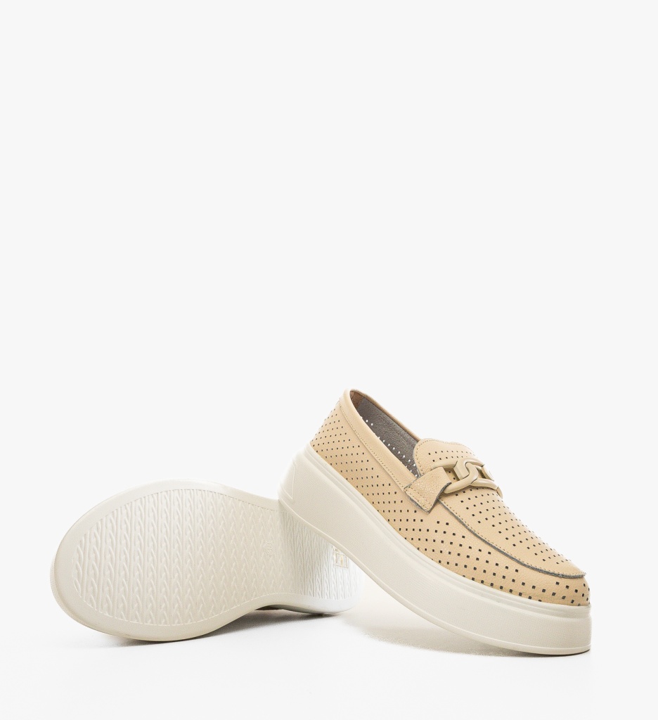 Pantofi Casual Lezzer Bej – Confort și Stil - imagine 7
