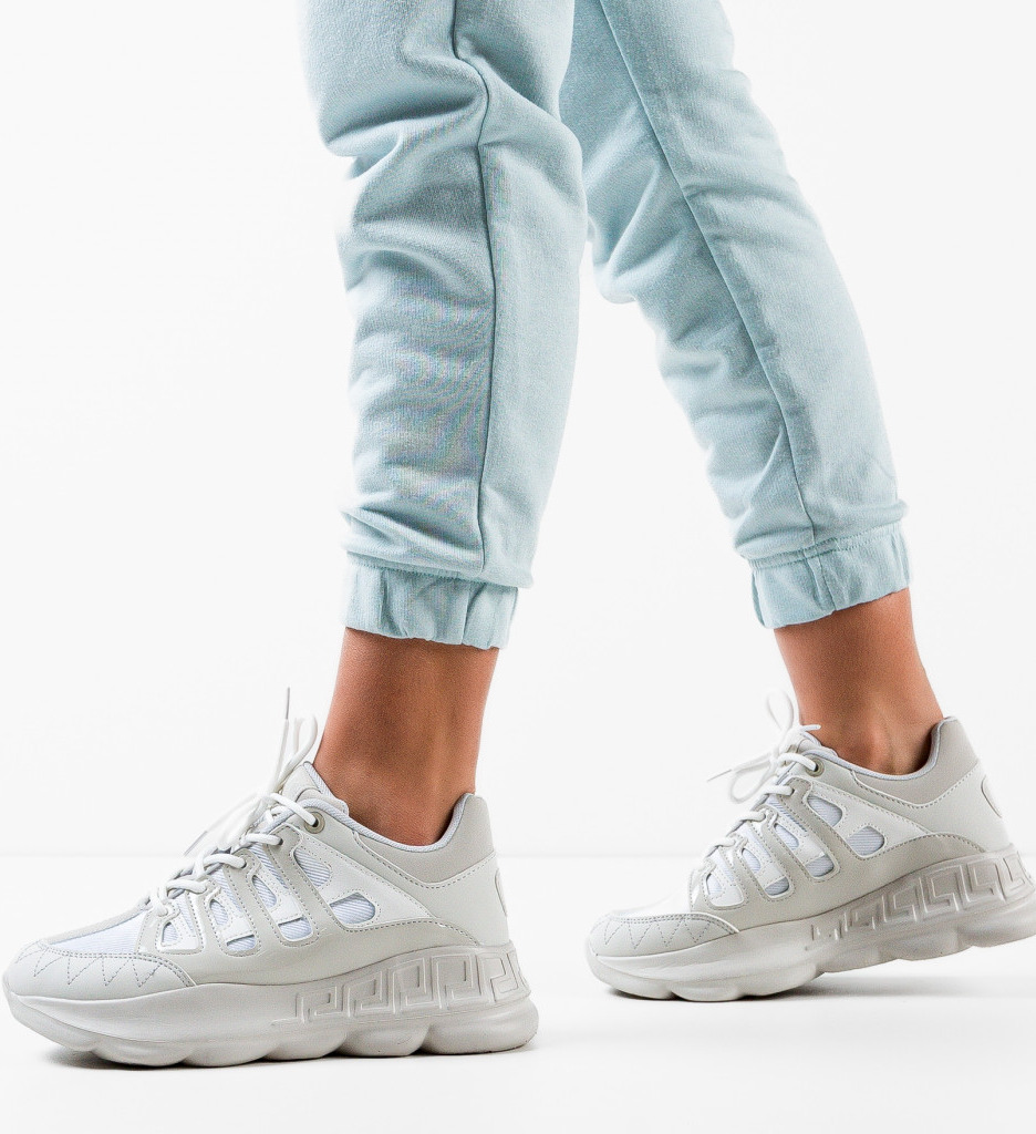 Sneakers Dama Edgar Gri - Confort și Stil - imagine 3