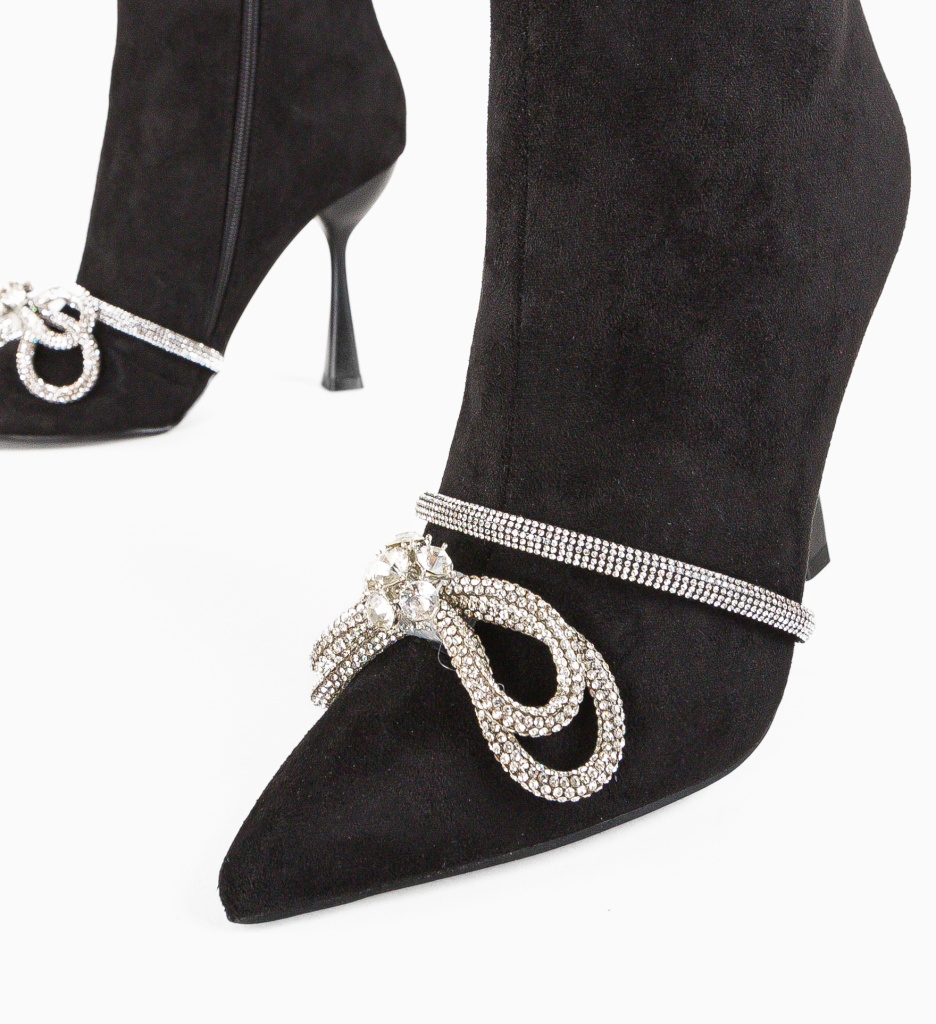Botine Dama Csorba Negre - Eleganță și Stil - imagine 4