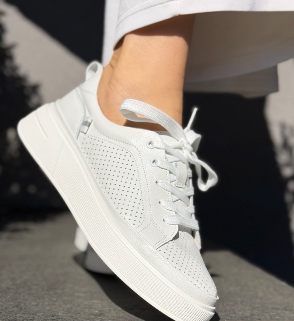 Pantofi Casual Papaye Albi – Eleganță și Confort - imagine 3