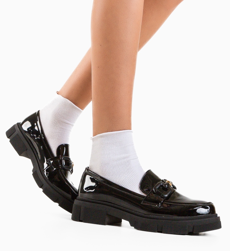 Pantofi Rochus Negri Casual - Confort și Stil