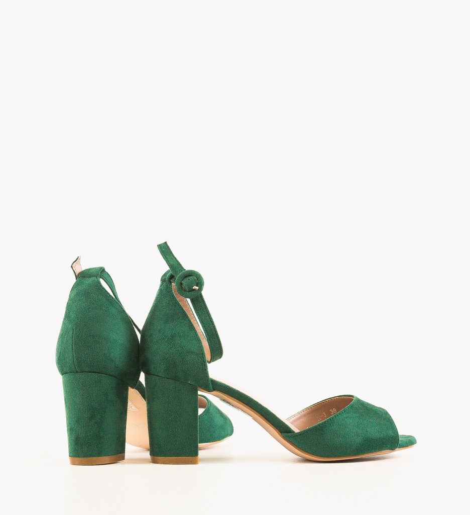 Sandale cu Toc Duncan Verzi | Eleganță Maximă - imagine 3