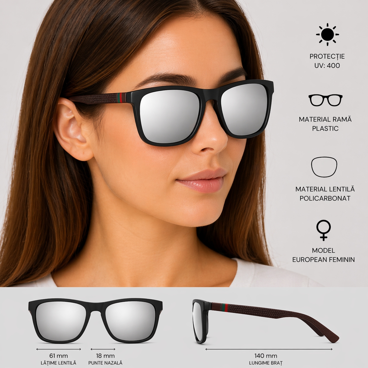 Ochelari Picadili SG013 - Protecție UV 400 - imagine 3