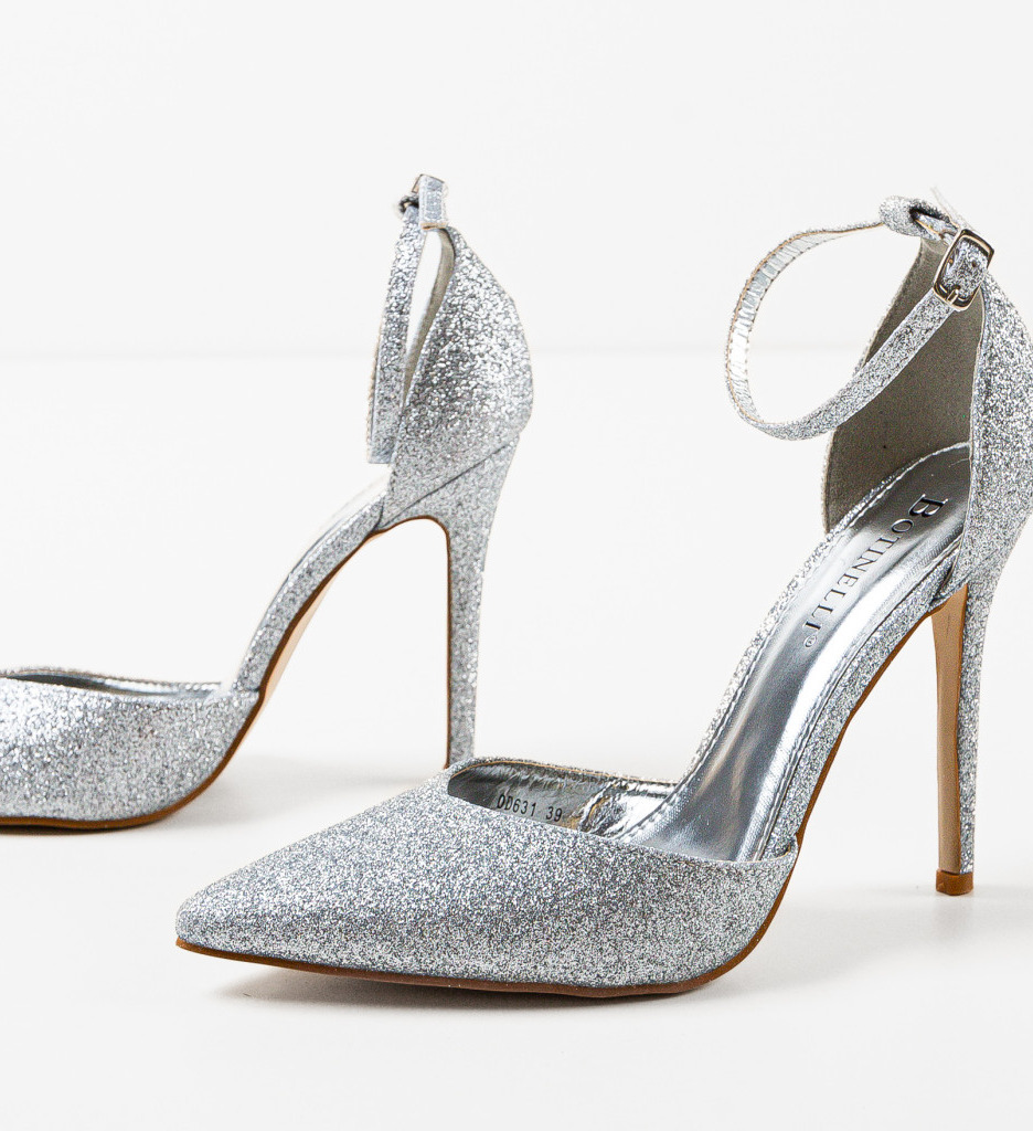 Pantofi cu Toc Argintii - Eleganță și Stil - imagine 6
