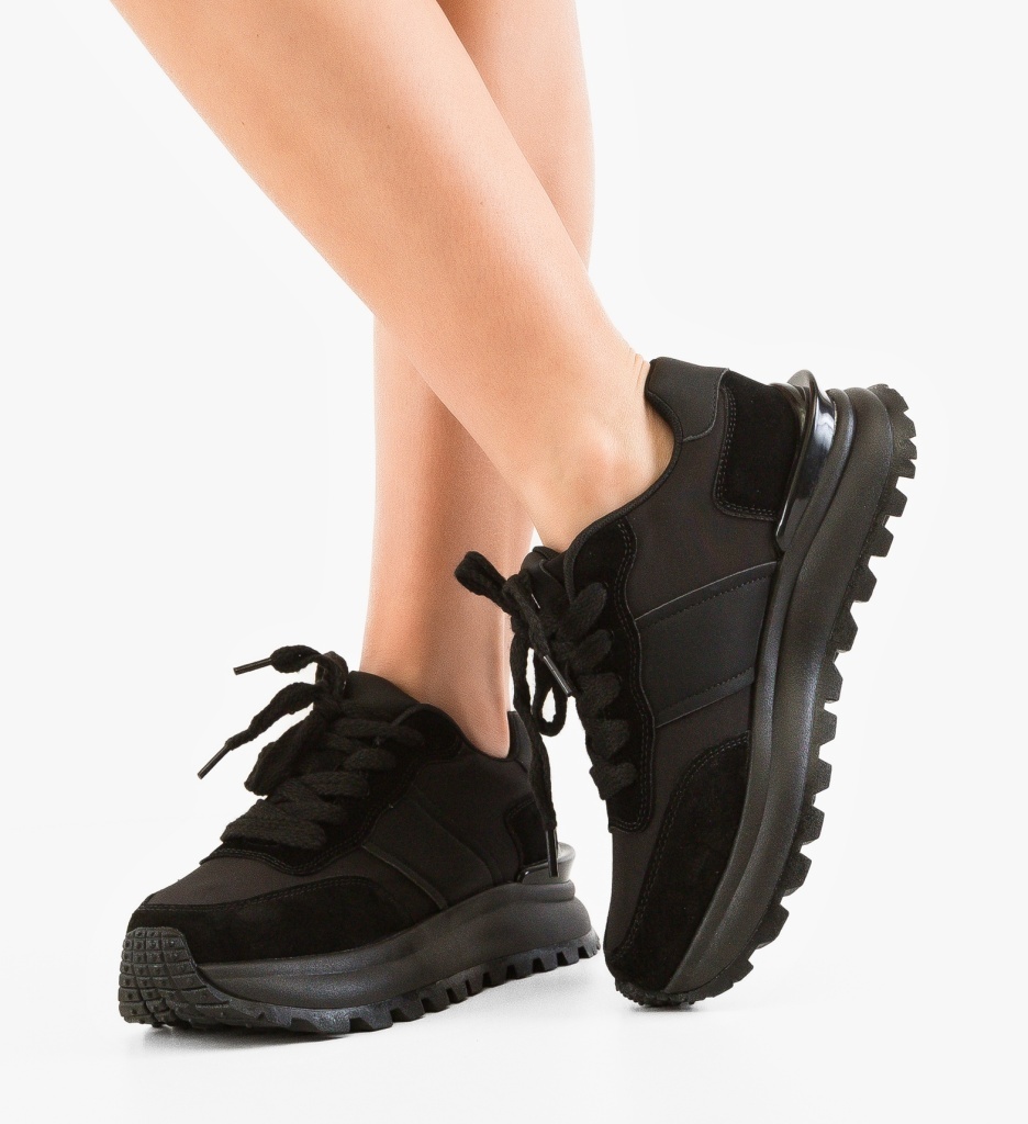Sneakers Dama Contares Negri | Confort și Stil Urban