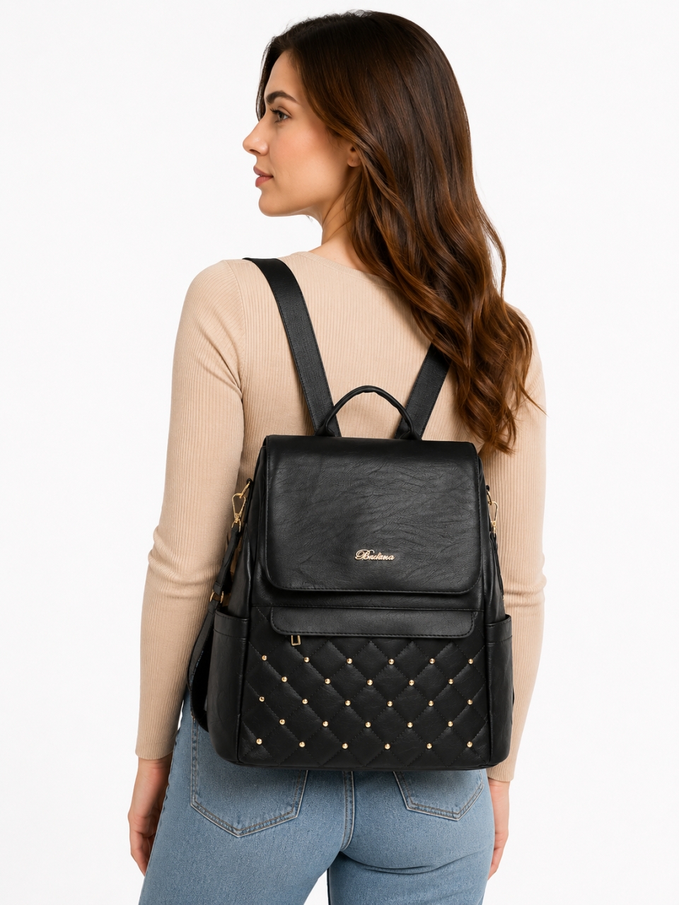 Rucsac Dama Antifurt Delis Elanor GT2636 Negru - imagine 6