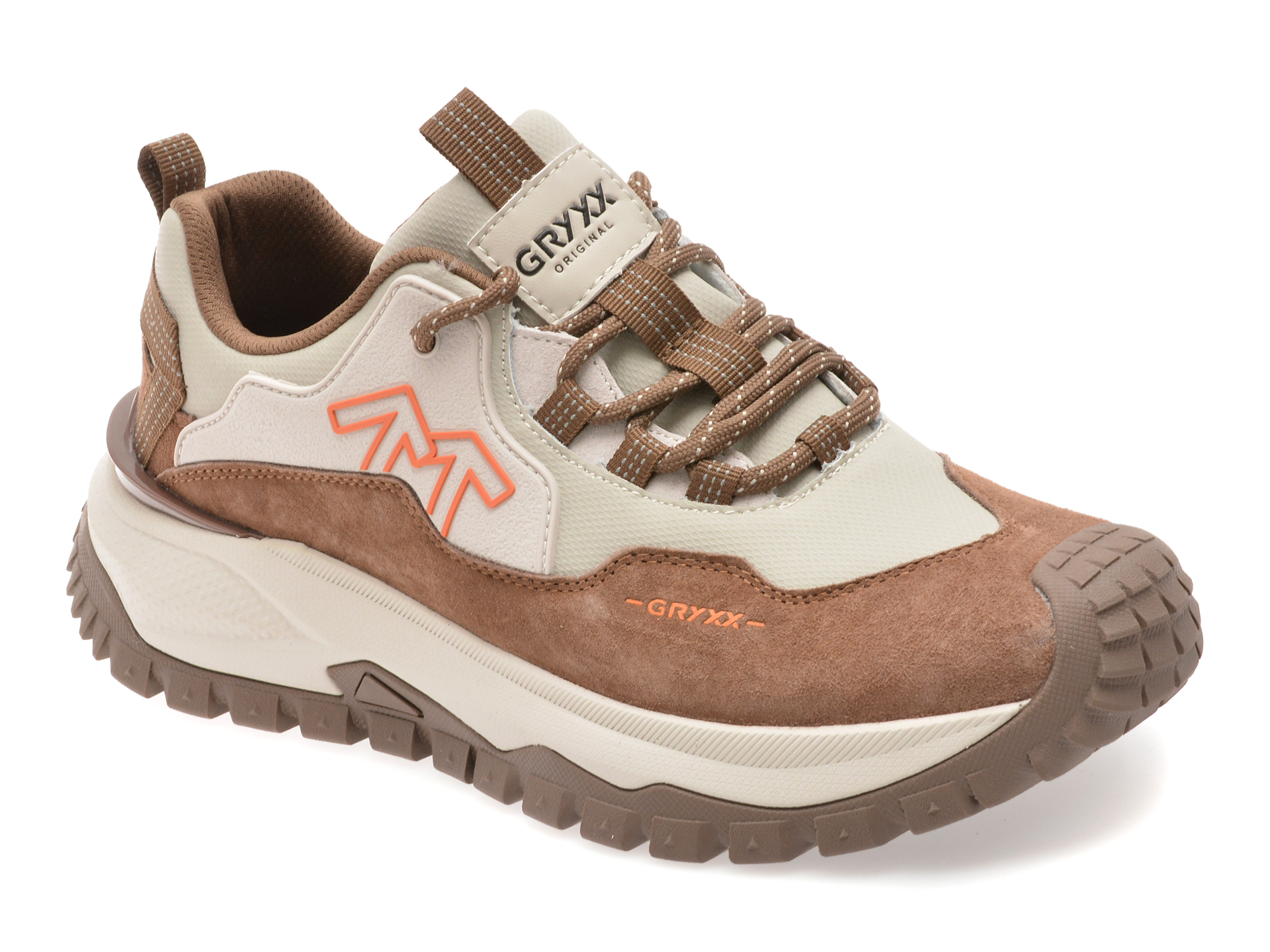 Pantofi Sport GRYXX Gri Piele Naturală