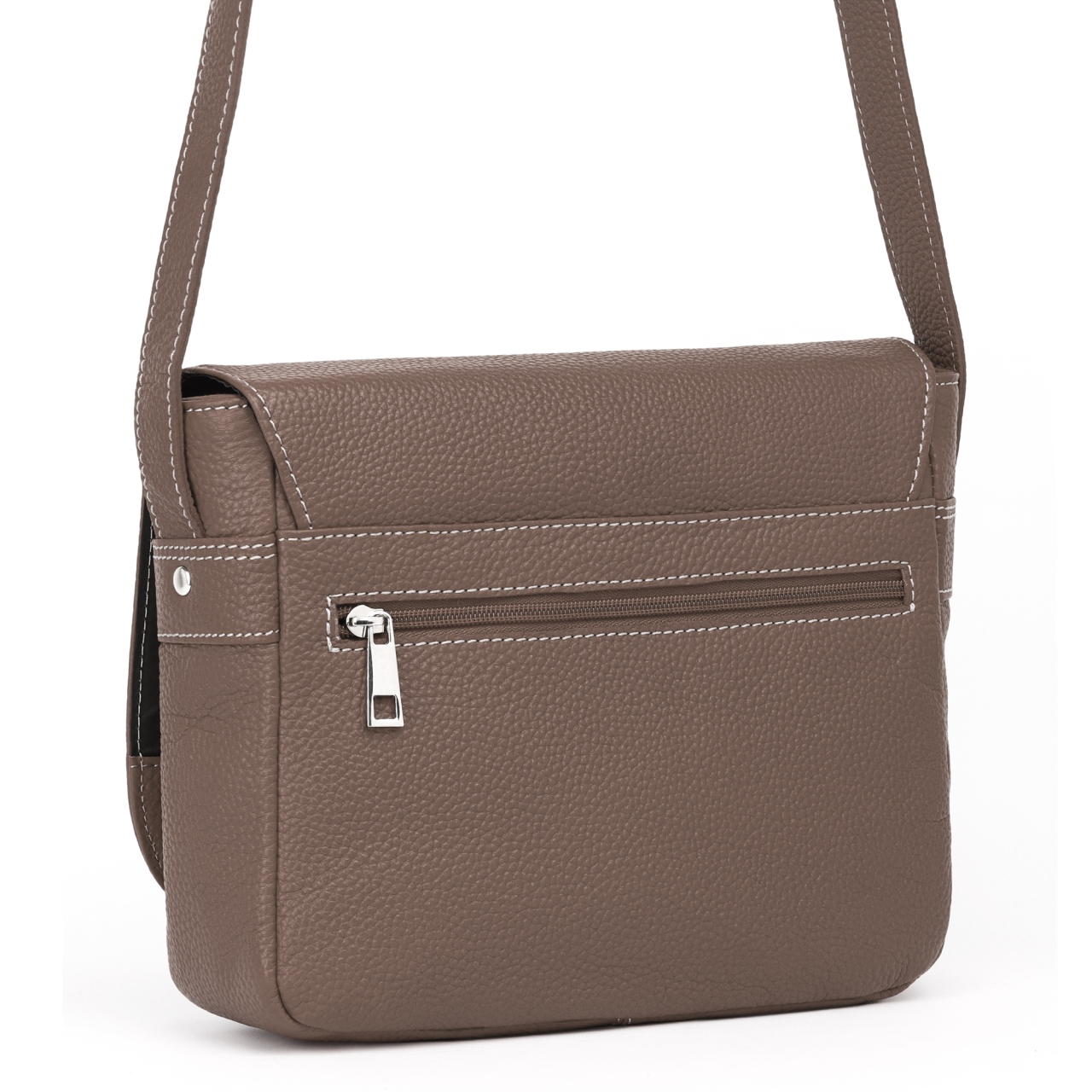 Geanta Dama Aida GT3858 Piele Naturala Dark Taupe - imagine 4