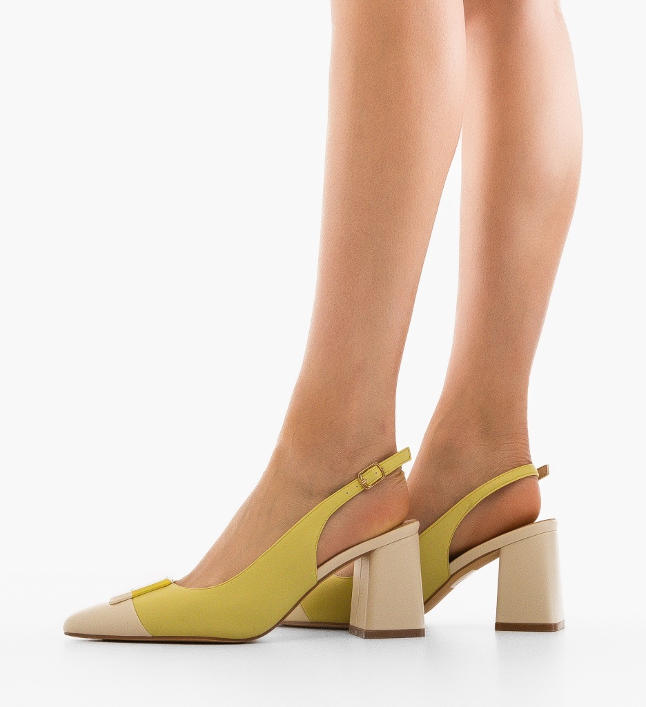 Pantofi Sandy Verzi - Eleganță cu Toc Subțire - imagine 2