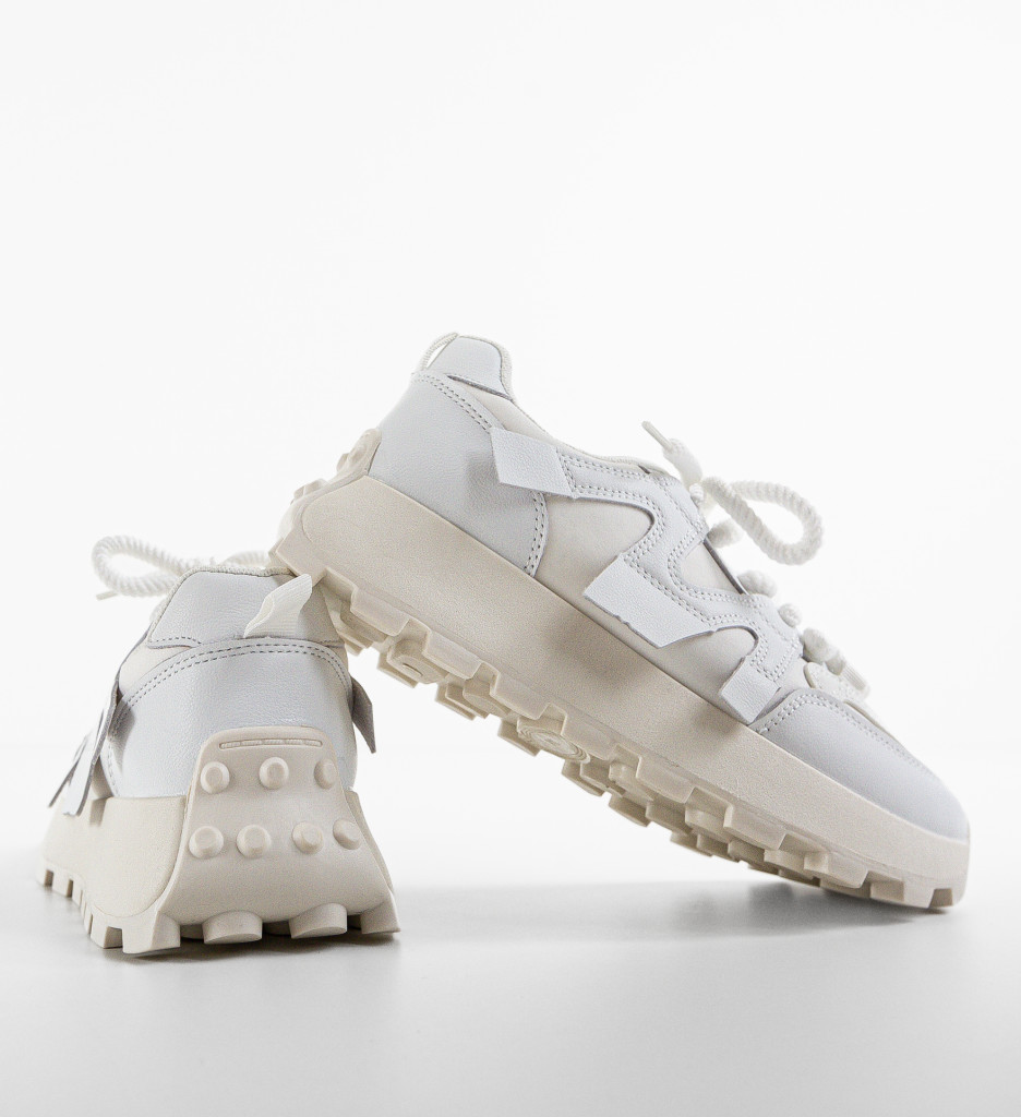 Sneakers Dama Broskmas Albi | Confort & Stil - imagine 9