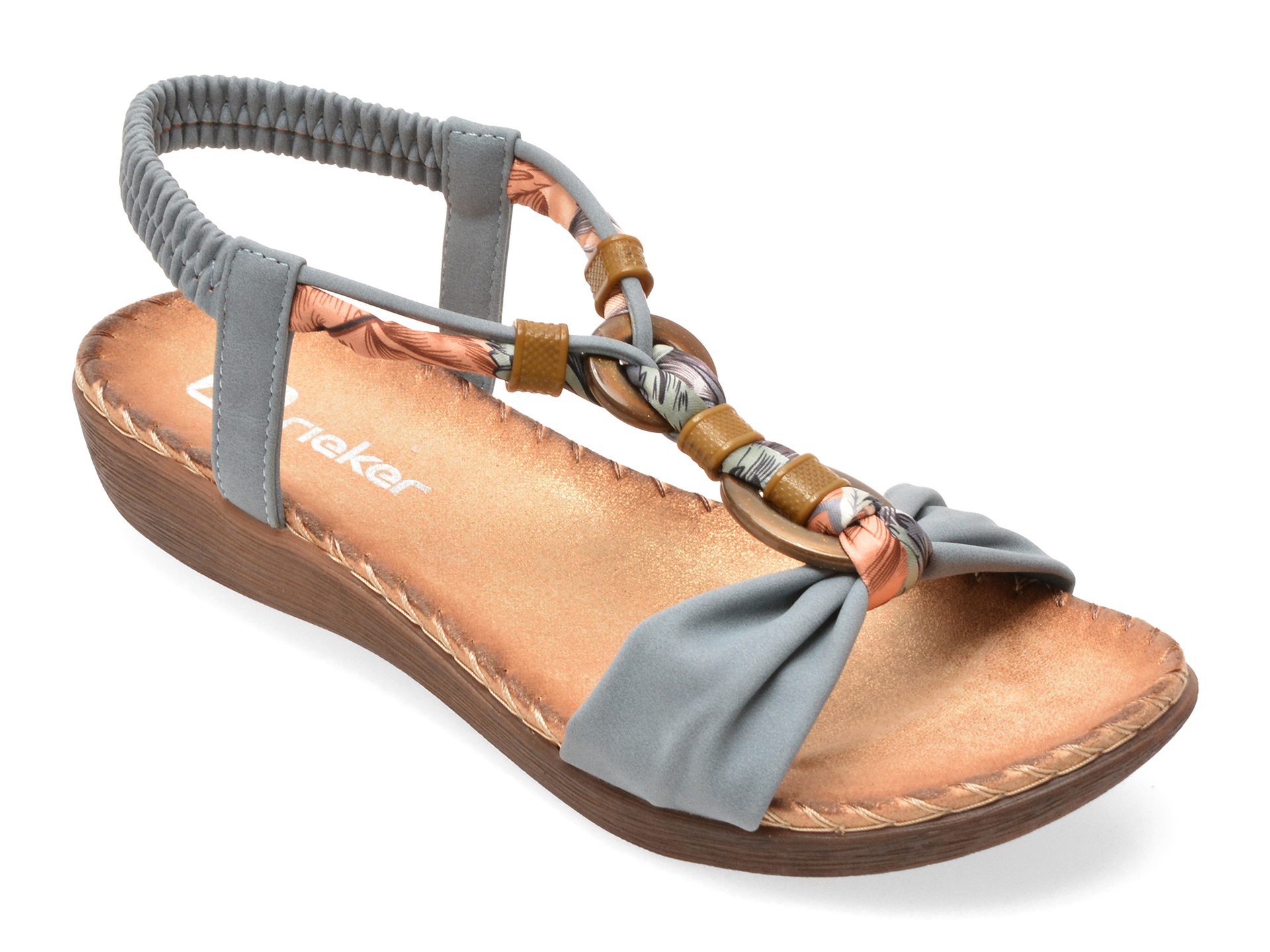 Sandale Rieker V7568 Albastre Piele Ecologică Confort