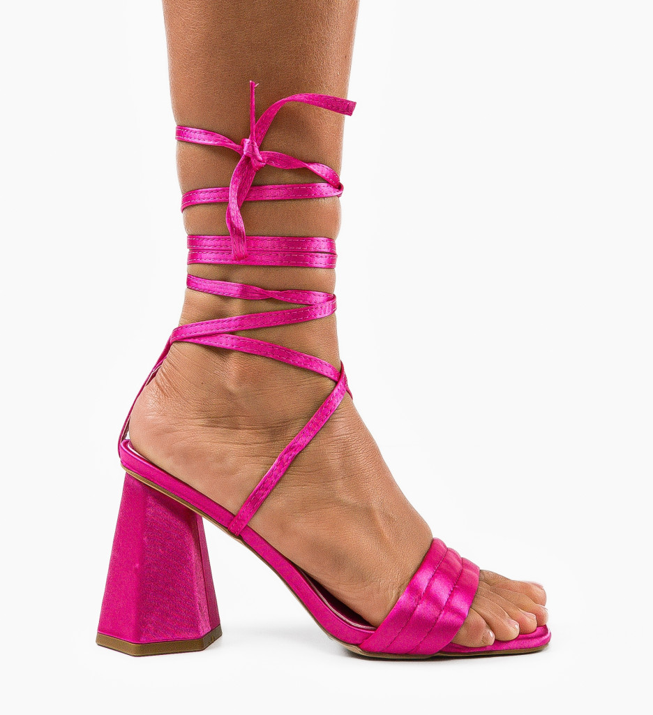 Sandale cu Toc Finnian Fuchsia | Eleganță - imagine 5