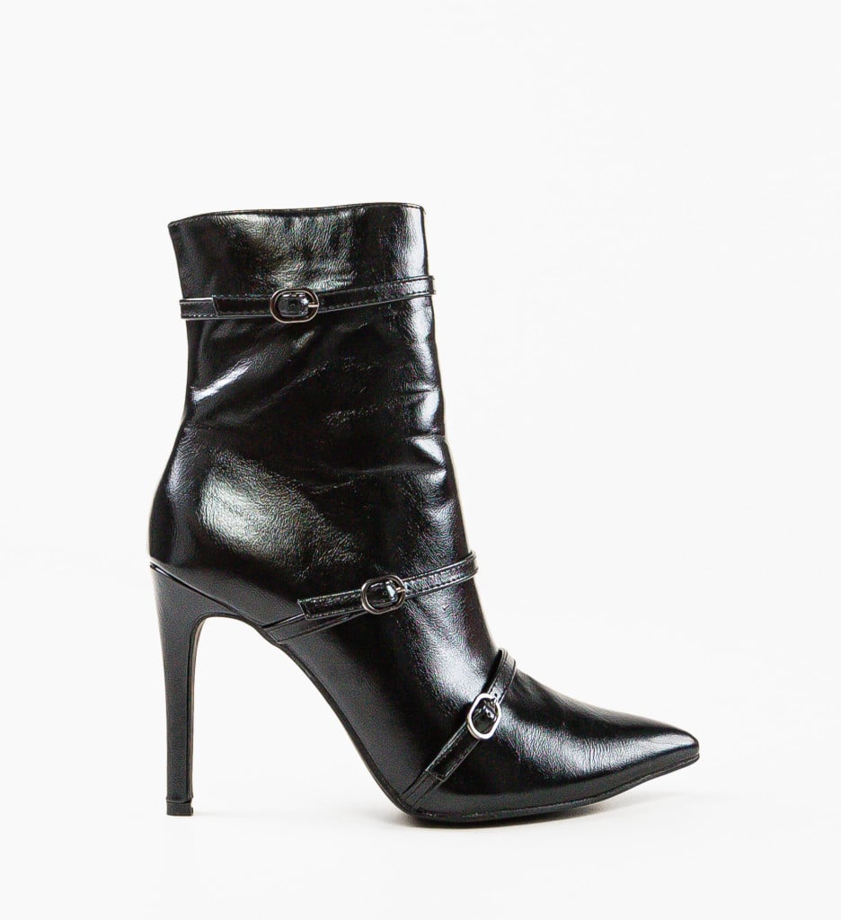 Botine Dama Negre Anexat | Eleganță Modernă - imagine 6