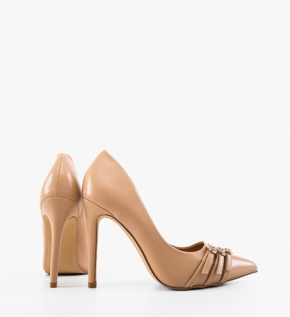 Pantofi Stiletto Nelso Bej - Eleganță și Stil - imagine 4