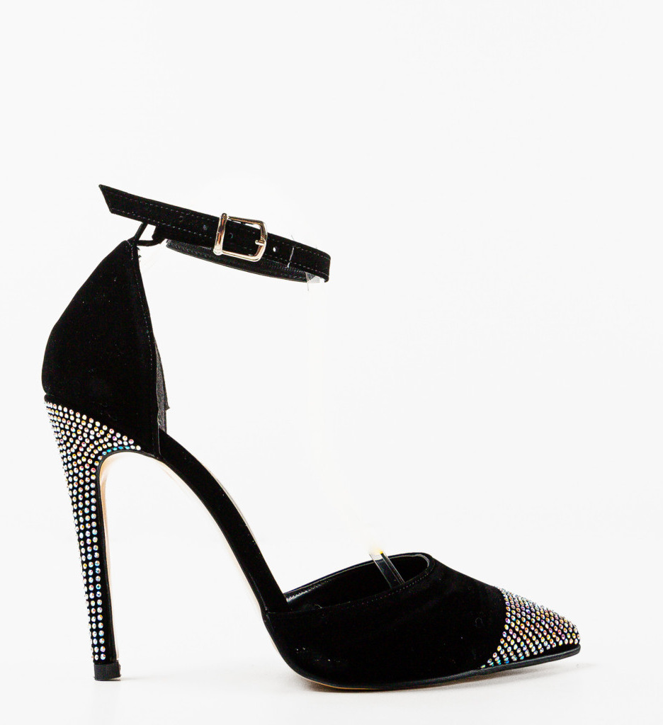 Pantofi cu Toc Elekctra Negri - Eleganță Asigurată - imagine 5
