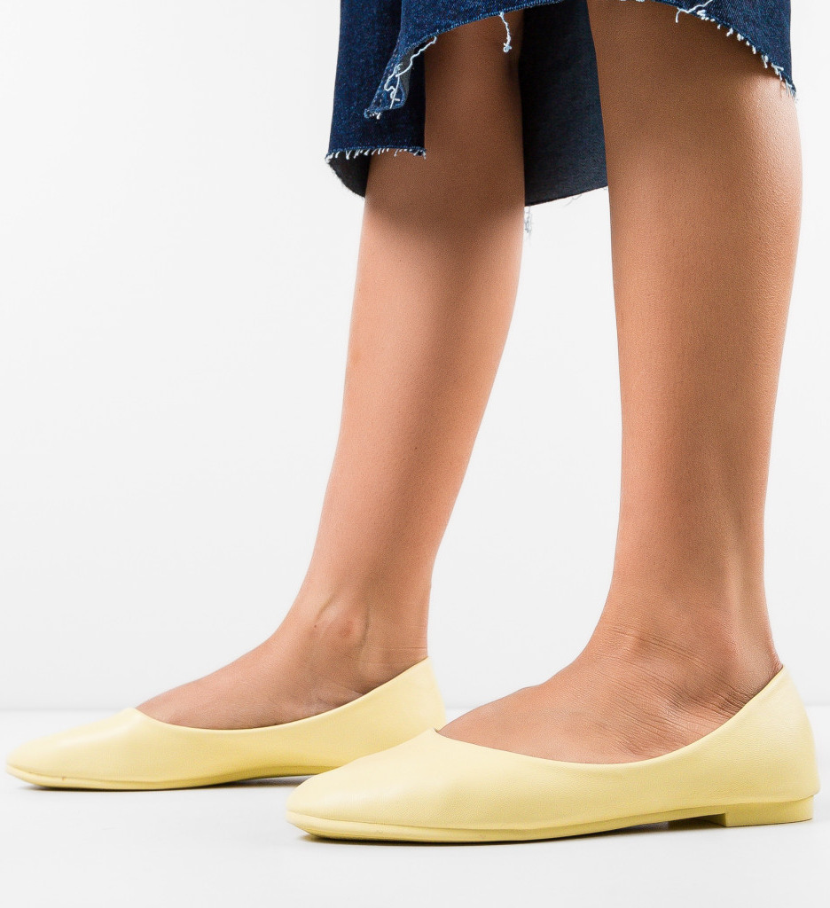 Balerini Kandar Galbeni - Confort și Stil - imagine 2