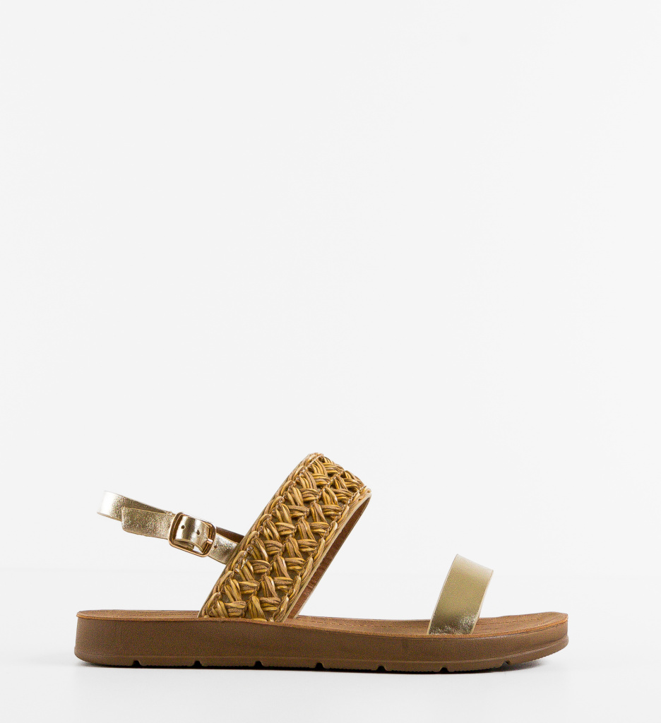 Sandale Dama Floreno Aurii | Stil si Eleganta - imagine 4