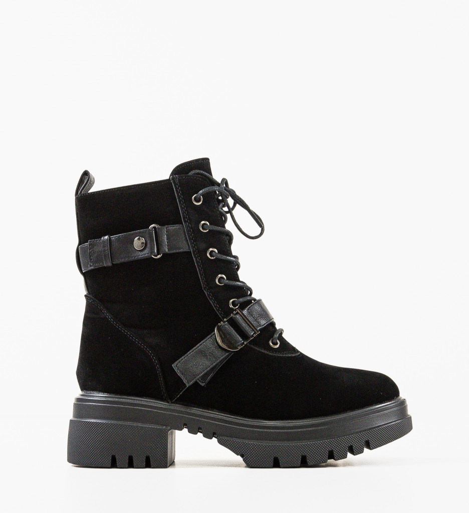 Ghete Dama Choper Negre - Stil & Confort - imagine 4