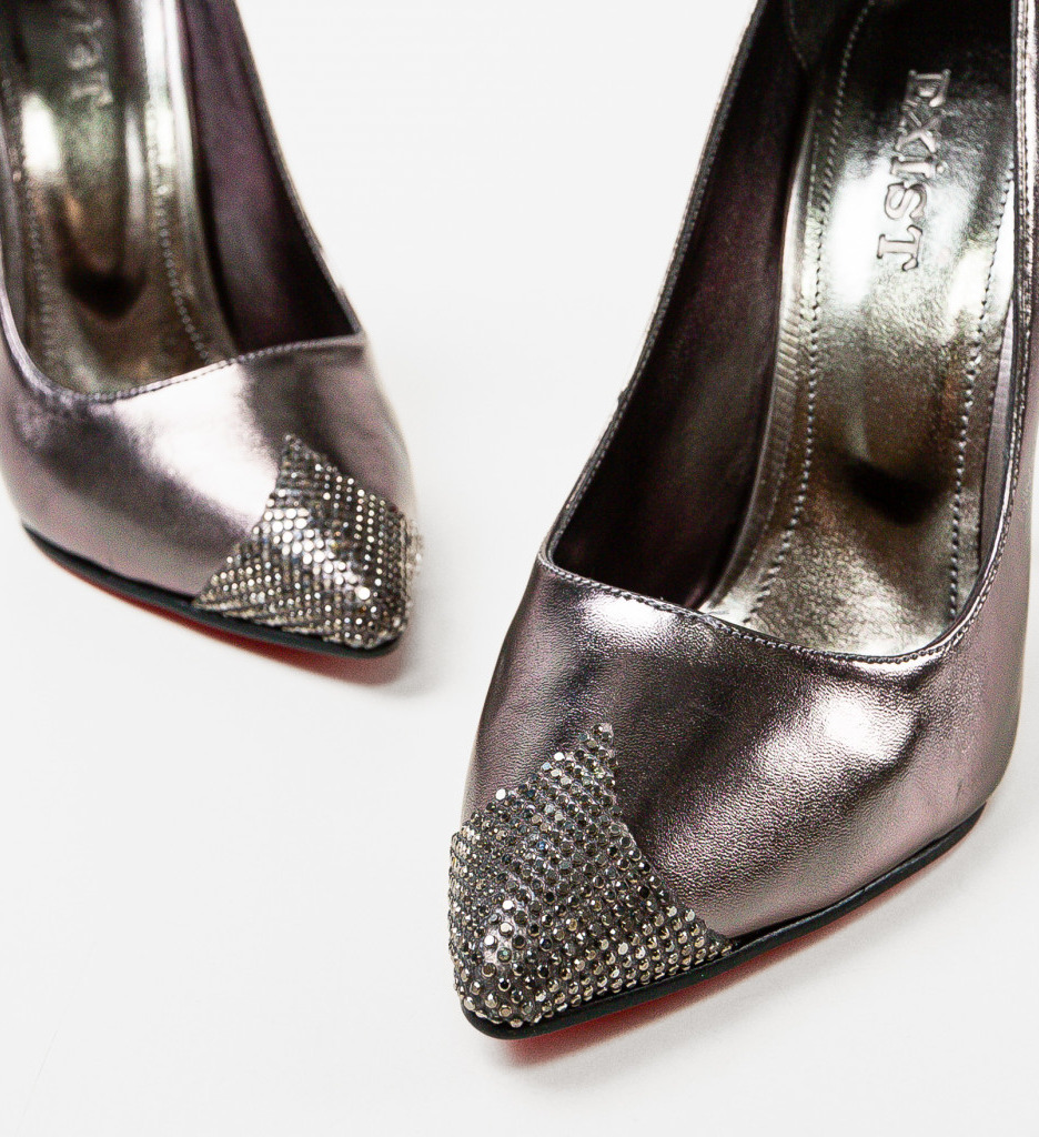 Pantofi Dama Laputc Gri | Stil și Eleganță - imagine 4