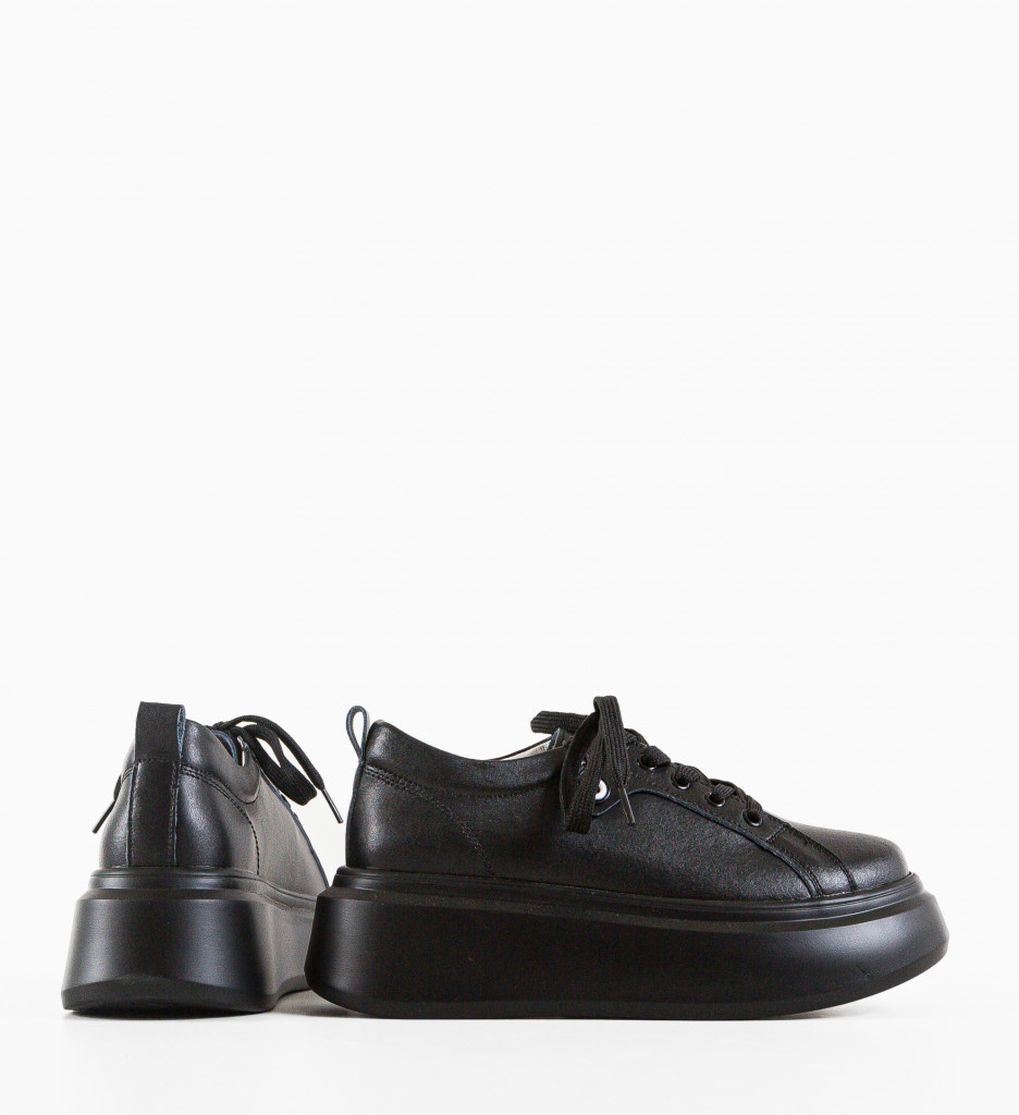 Pantofi Casual Nuandre Negri - Confort & Stil - imagine 2