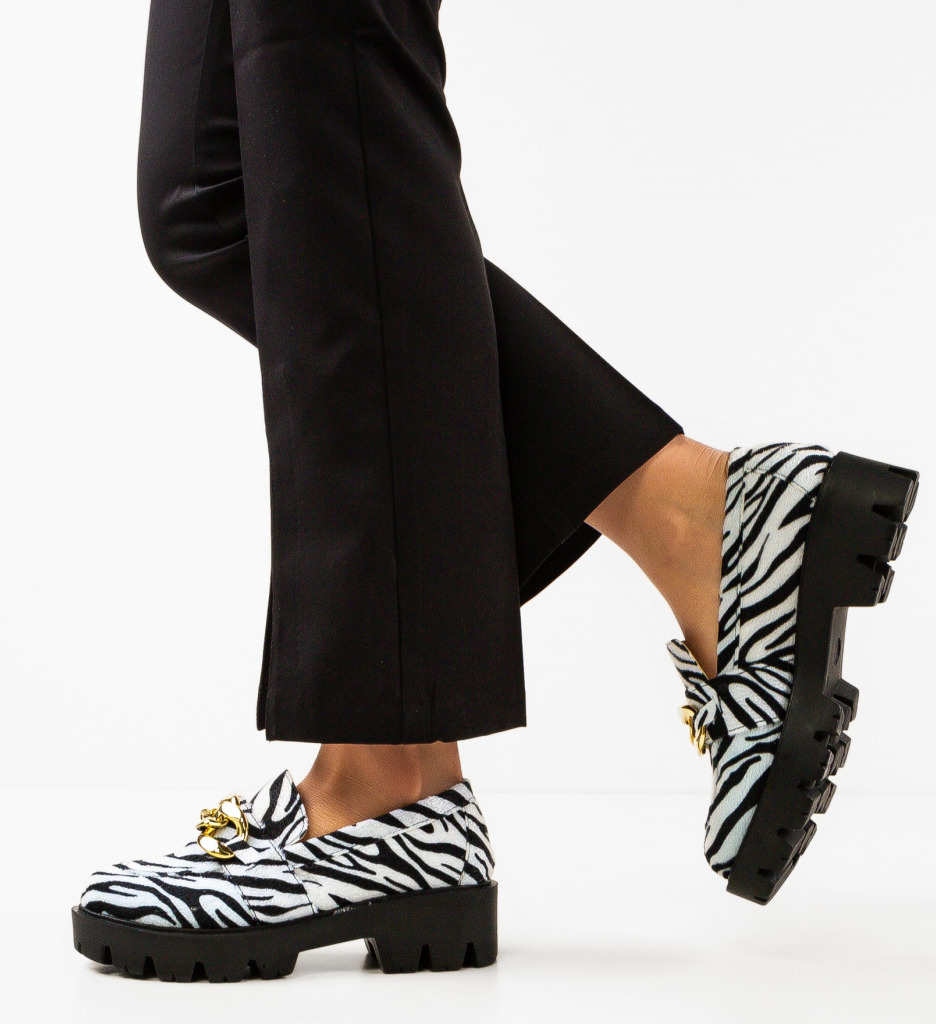 Pantofi Casual Dama Gely Zebra | Stil Unic - imagine 3