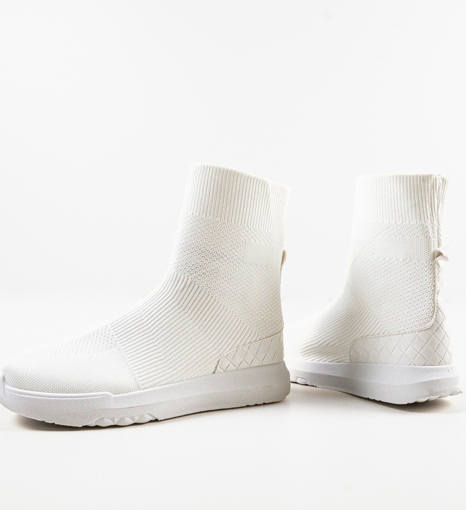 Sneakers Noor Dama Albi | Confort și Stil Modern - imagine 6
