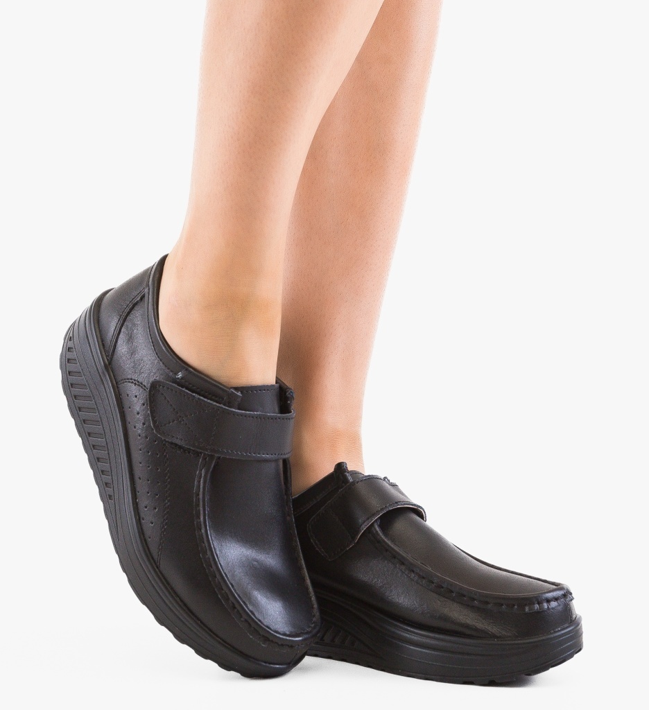 Pantofi Casual Utre Negri - Confort și Stil Zilnic