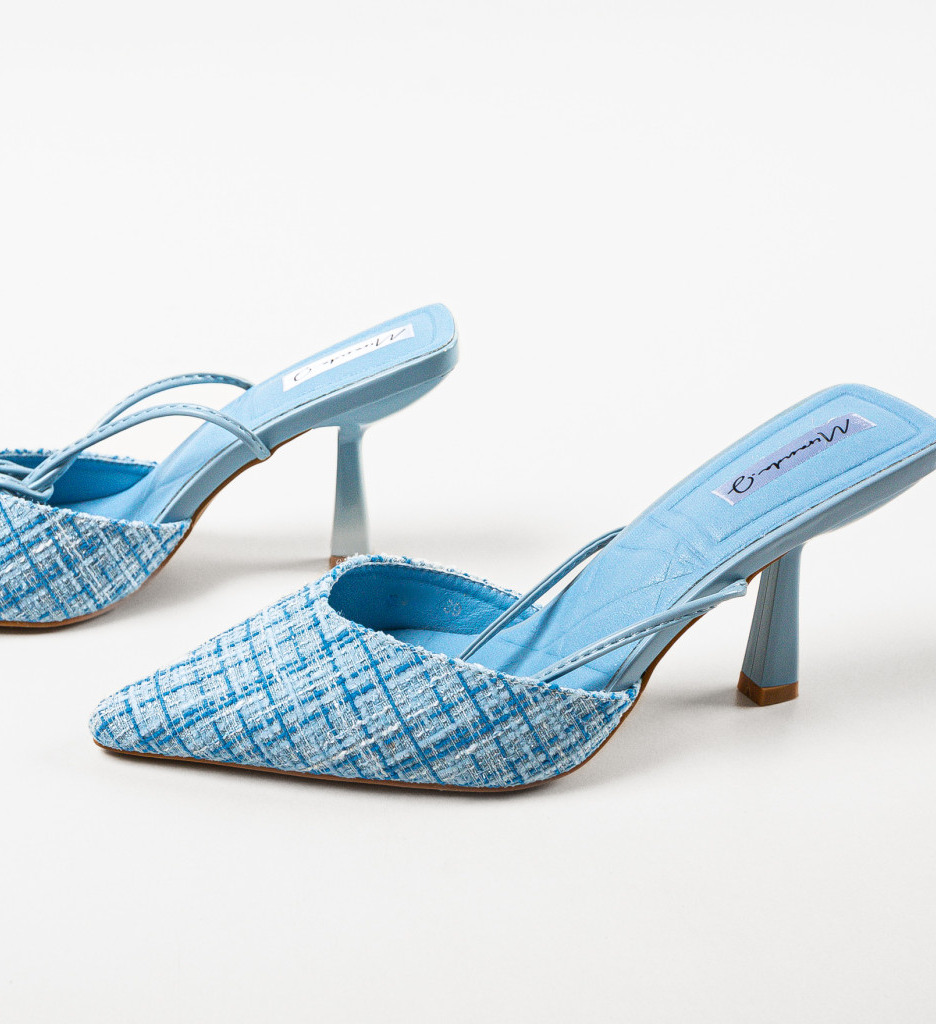 Pantofi Steele Albastri cu Toc - Eleganță și Stil - imagine 7