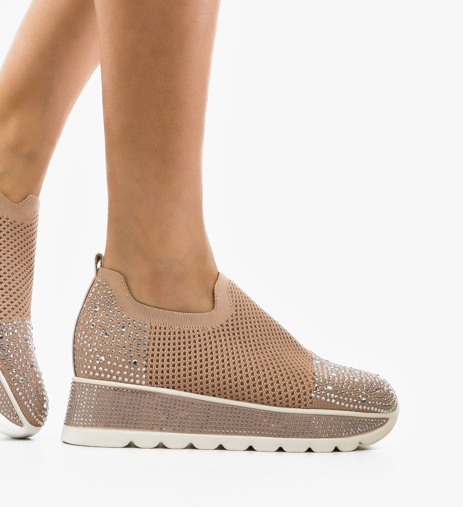 Pantofi Casual Sportif Roz - Confort Stilat - imagine 8