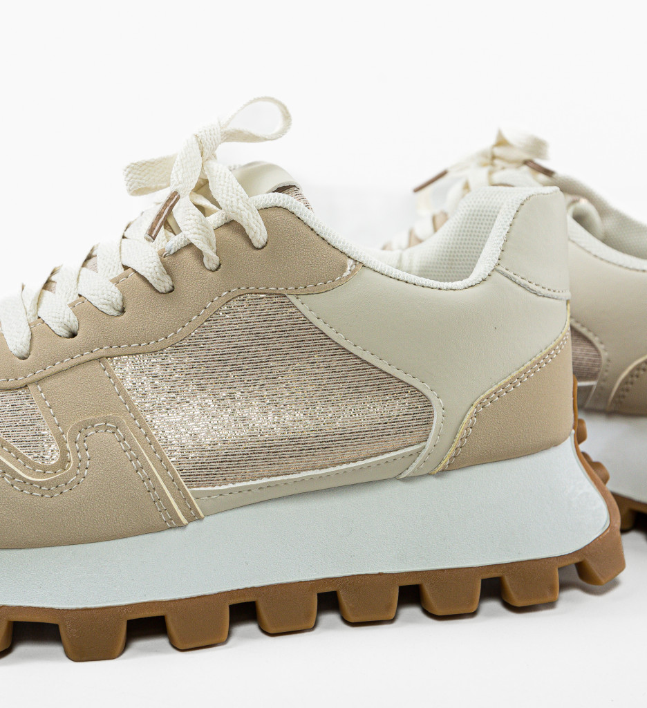 Sneakers Dama Riya Bej | Confort și Stil - imagine 7
