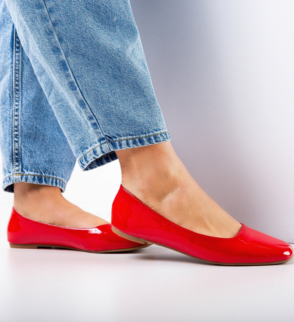 Balerini Dama Rosii Casual - Confort & Stil - imagine 6