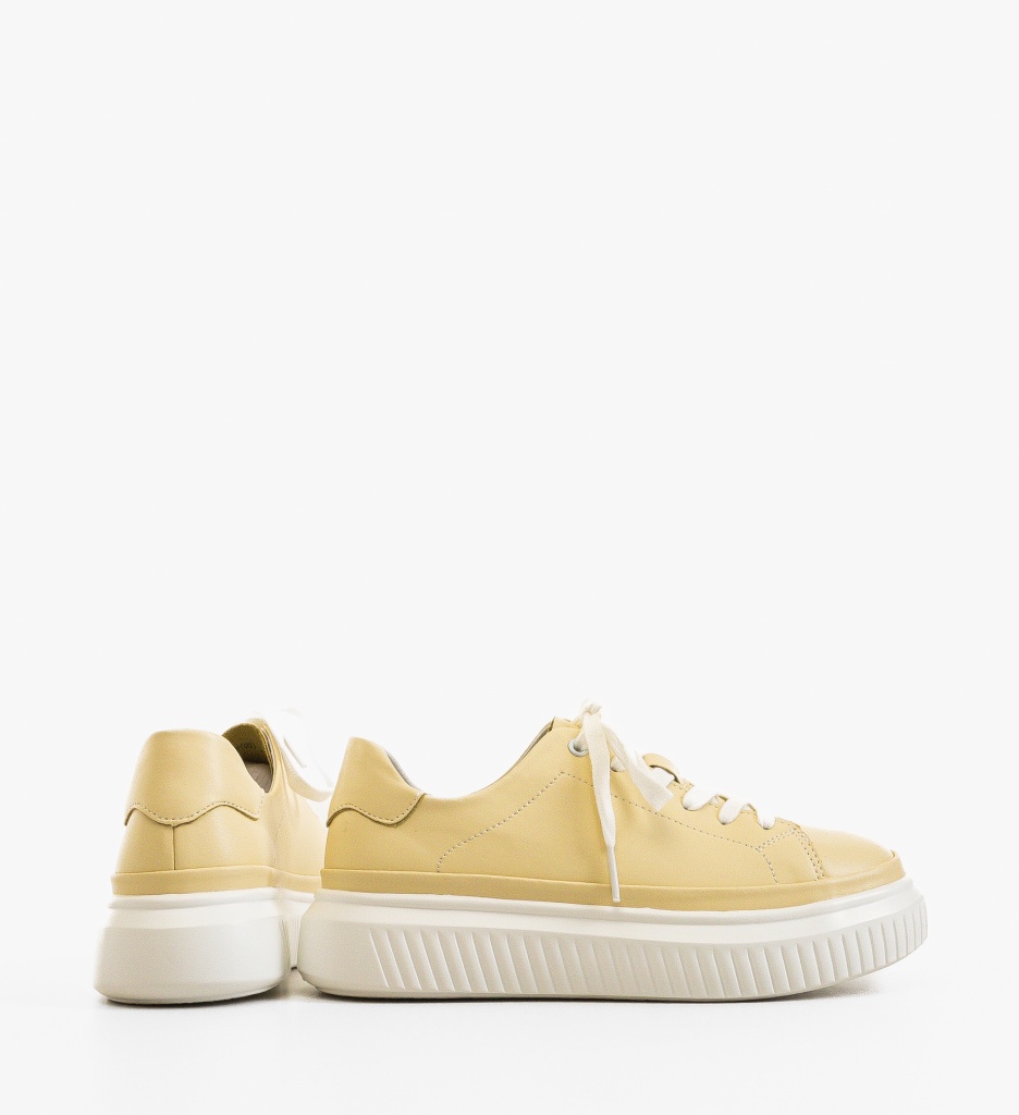 Sneakers Dama Galbeni Sport Confort - imagine 3