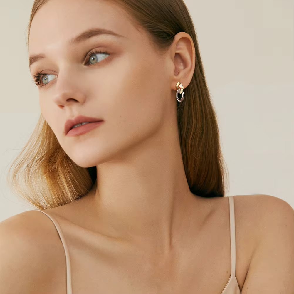 Cercei Delis Argint cu Perlă și Aur Placat - imagine 2